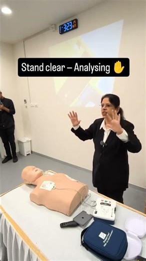 AED STEPS/ Easy demonstration. #shorts #firstaidatwork