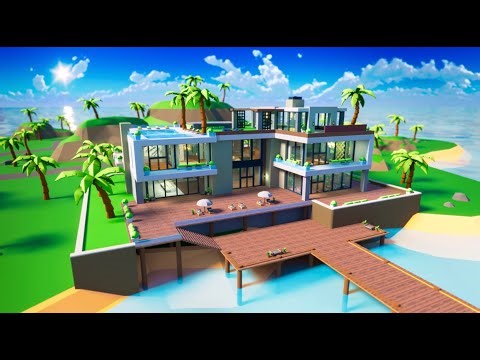 BUILDING A BIG HOUSE ON THE BEACH IN ROBLOX (Roblox: Big City Tycoon Beach House Update)