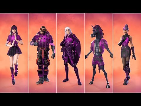 All Purple Rune Edit Styles in Fortnite! How to Unlock Purple Rune Battle Pass Skins! - Season 8