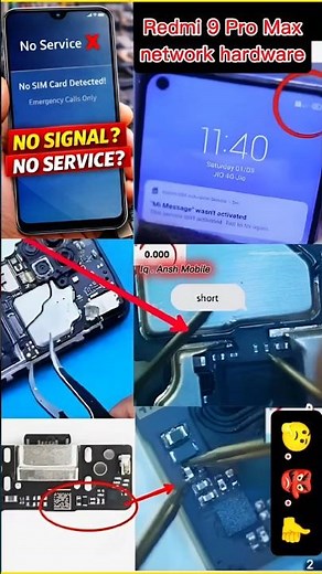 Redmi Note 9 Pro Max Network Problem Fix 🔥 No Signal / No Service Solution | Hardware Repair 100%