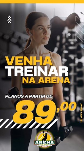 💪 Venha Treinar na Arena 💪 Planos a partir de R$89,00* | Arena Sport Tennis Volta Redonda