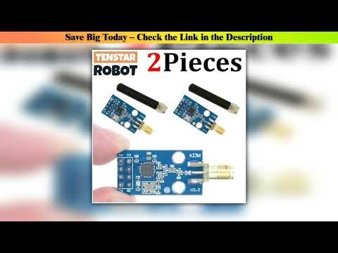 Best TENSTAR 2pcs CC1101 433MHz Wireless Module With SMA Antenna Wireless Transceiver Module•••••••