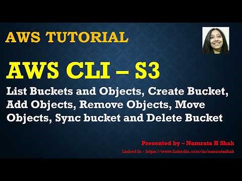 AWS CLI – S3 - List, Create, Sync, Delete, Move Buckets and Objects in S3