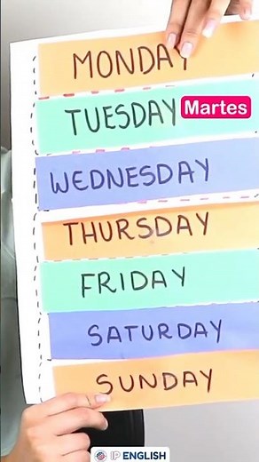 DÍAS DE LA SEMANA EN INGLÉS 🇺🇸 #daysoftheweek
