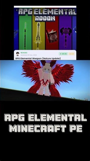 mod vũ khí cho Minecraft pe cho ai cần tên mod là : RPG ELEMENTRL