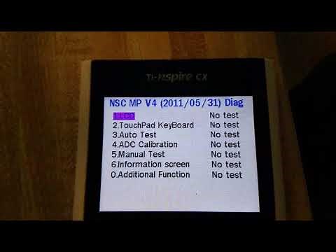 nspire CX diagnostic / menu battery test