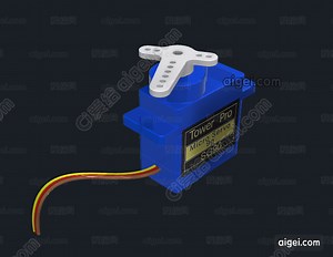 微型伺服SG90(Micro Servo SG90)_stp - 3d模型 - 爱给网