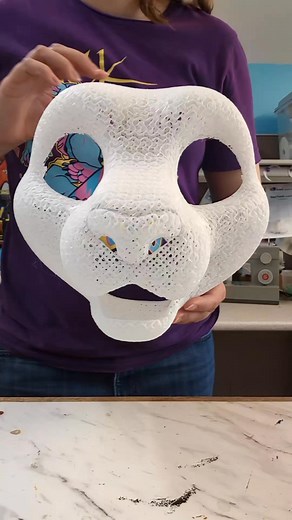 365K views · 7.4K reactions | I DID IT, after many hours of testing I have the base exactly the way I want! Super light, durable, waterproof, and flexible. It only weighs 6.3 oz and it's not floppy at all! This will make one heck of a light suit head!!  They are up in my shop but quantities will stay on the low side since they take a while to print. Link to my Etsy shop is in my bio! #tpubase #tpufursuit #stuffedpandastudios #fursuit #furry #costume | Stuffed Panda Studios | Facebook