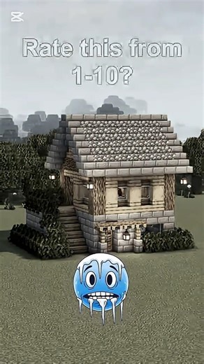 BUILDING A SMALL HOUSE FOR BEGINNING OF MINECRAFT #minecraft