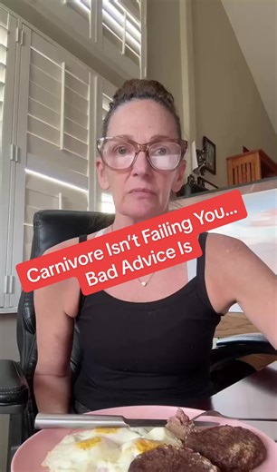 Carnivore isn’t failing people. The internet version of carnivore is. The advice online usually sounds like this: • Eat high fat • Eat until you’re full • Only eat when hungry • 1–2 meals a day • Don’t track And then thousands of people get handed the same meal plan in giant carnivore groups. But metabolism doesn’t work that way. Your age, hormones, body fat, and metabolic health all change how your body responds. What works for a 20 nothing girl will not work for a 48-year-old woman with insuli