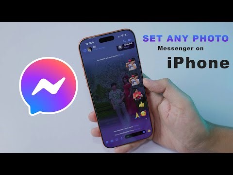 How To Change Chat Background in Messenger | Set Any Photo On Messenger on iPhone