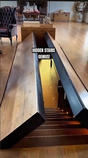 Genius Hidden Stair Design | Secret Basement Door Ideas