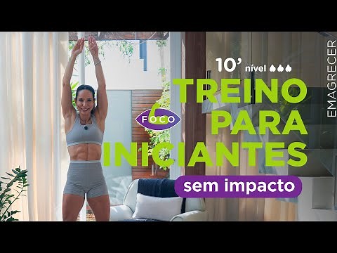 Treino iniciantes em casa - sem equipamentos zero impacto - Carol Borba