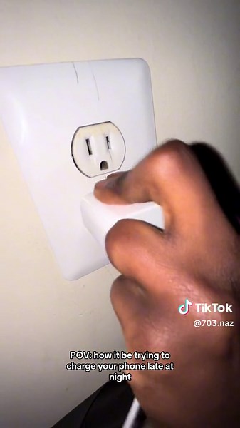 Late-Night Phone Charging Struggles POV