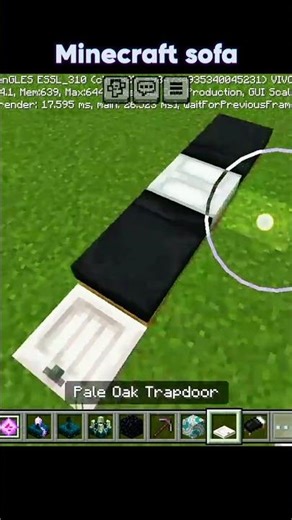 Made realistic sofa #minecraft #roblox