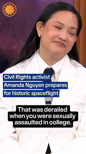 Amanda Nguyen, a civil rights activist and astronaut, is set to become the first Vietnamese and Southeast Asian woman to travel to space. Nguyen, who fought for the rights of sexual assault survivors, shares her journey of resilience and activism, including her groundbreaking work on the Sexual Assault Survivors’ Bill of Rights, signed in 2016. | CBS Mornings