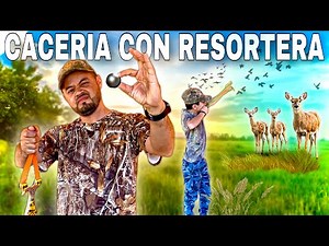 CACERIA de PALOMAS con RESORTERA 🎯 Muchos tiros y un ENCUENTRO SORPRENDENTE 🦌‼️