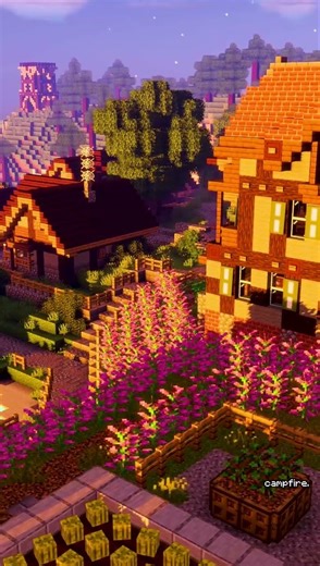 which one is your house? #chill #minecraft #relaxing