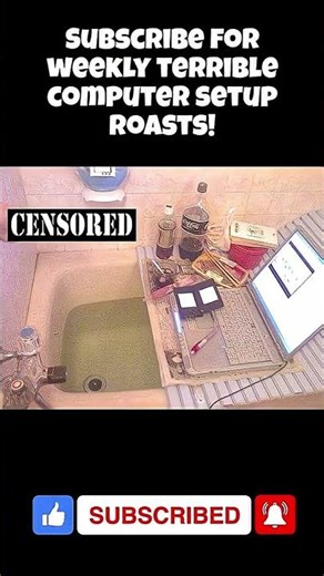 Worst gaming setups! Subscribe for weekly! #memes #computersetup #funny #comedy #comedyshorts