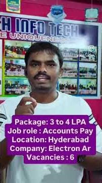 Trainee, Accounts Payable JOBS in HYDERABAD / Hurry Up | Vacancies 6