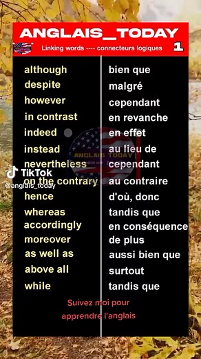 Les connecteurs logiques en anglais: English linking words