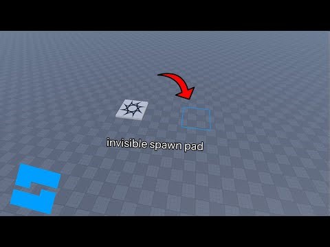 How to make your spawn pad invisible in roblox studios
