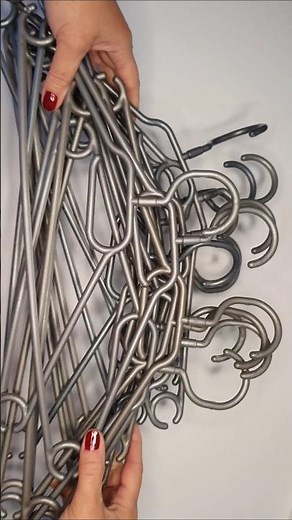 Make a snowflake from clothes hangers #winterdecor #star #snowflakes