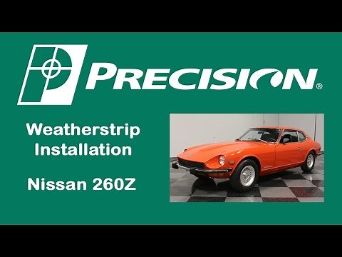 1970-1978 Nissan 240/260/280z Outer Quarter Glass Weathertrip Install