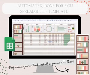 Book and Audiobook Tracker Google Sheets | Book Tracker Spreadsheets | Book & Audiobook | Google Sheets | Digital Template - Etsy