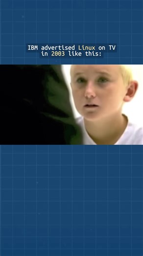 CusDeb | Technology Magazine on Instagram: "In 2003, IBM attempted to appeal to the hearts of ordinary computer users through a commercial that aired on U.S. television during the Super Bowl broadcast. The ad featured a young boy who personified Linux. He’s 9 years old*, curious and quickly absorbs information. We can argue at length about IBM’s role in the modern high-tech world, but credit should be given to them, as the commercial turned out to be a masterpiece. Enjoy watching! * Linux 1.0 wa