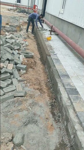 Plinth Protection | Brick work_Plaster_and_Pavers 🔥🔥🔥 #shorts #civilengineering