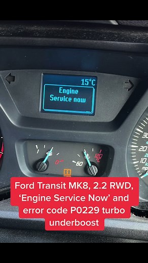 Ford Transit MK8, Engine Service Now and P0229 errors. If your van has these errors then you need to watch this. Turbo Underboost condition. #fordtransit #transitmk8 #turbounderboost #P0229 #engineservicenow #cleaningmapsensor #fixfordtransit #fordtransiterror #obdii #fixmyvan