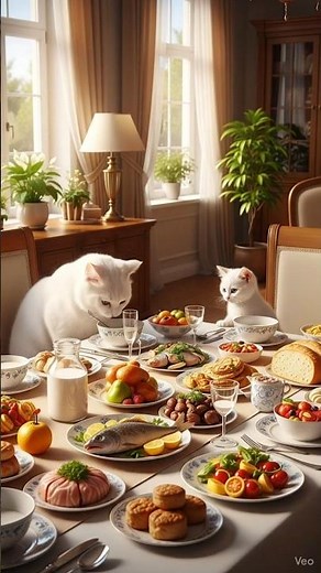 “The Kind Cats: A Heartwarming Tale of Sharing and Friendship 🐾”