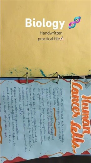 School Practical File Art | Class 12 Biology / English Project” #viral #shorts