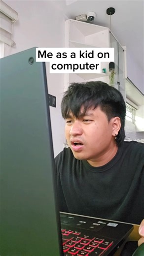 Me as a kid on computer 😶 | Bang Mendoza