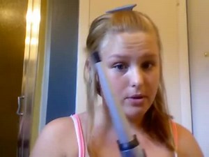 Hair Curling Tutorial Gone Wrong