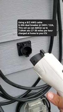 Home, Yet still portable EV charger. Versatile set up. #homecharger #vevor