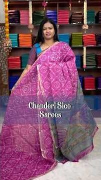 Chanderi Sico sarees | DSR Sarees | Booking :-9443143352 | www.dsrsarees.com
