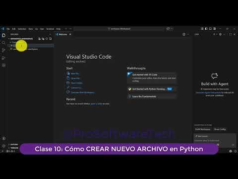 🐍 CLASE 10: crea un NUEVO ARCHIVO en VISUAL STUDIO CODE para PYTHON 2026 🚀💻