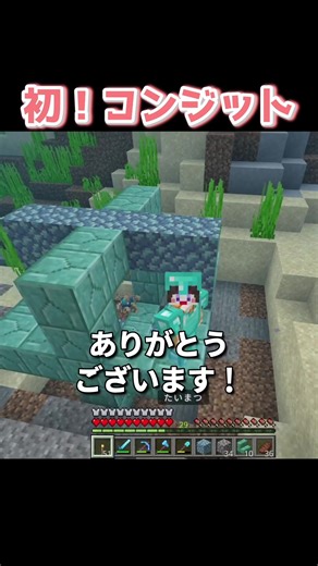初めてのコンジットの使い方 - マインクラフト