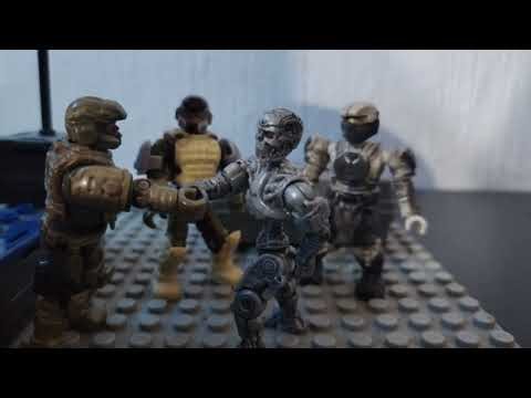 Stop motion terminator vs halo part 1 #halo #stopmotion #terminator #mattel #figure