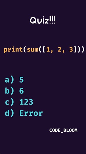 CODE_BLOOM on Instagram: "What is the output?"