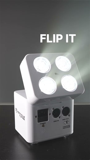 Rockville Flip Par White – Ultimate Wireless LED Light!