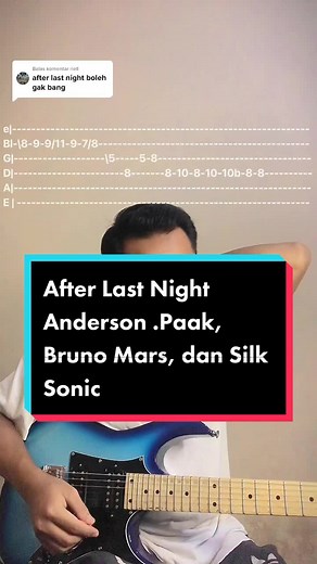 Guitar Tutorial for 'After Last Night' by Bruno Mars