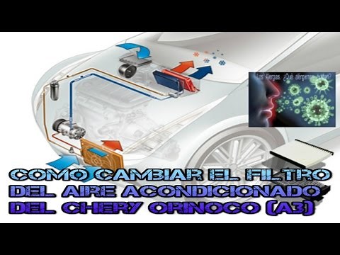 COMO CAMBIAR EL FILTRO DEL AIRE ACONDICIONADO DEL CHERY ORINOCO A3