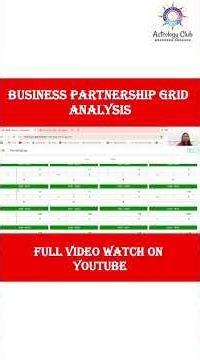 business partnership grid analysis ✨