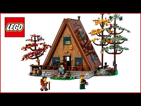 LEGO Ideas 21338 A-Frame Cabin Lego Speed Build - Brick Builder