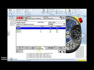 ABB IRC5 Robotics How to SIMULATE INPUTS MANIPULATE OUTPUTS FROM FLEX PENDANT