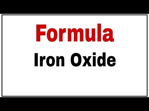 How to write chemical formula for Iron oxide|Chemical Formula Iron Oxide|Iron Oxide formula