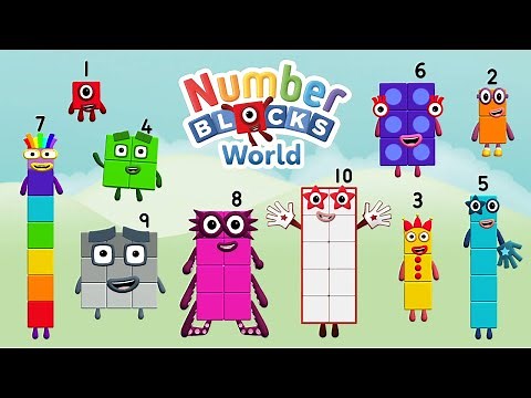 Numberblocks World #1 - Meet Numberblocks 1-10 and Learn How to Trace Their Numerals | BlueZoo Games